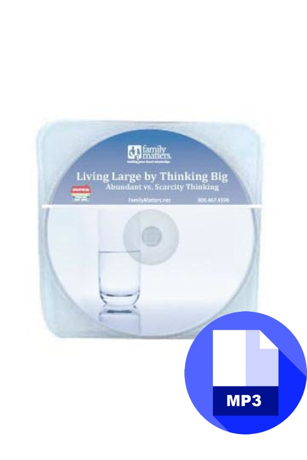Living Large By Thinking Big - MP3 Download